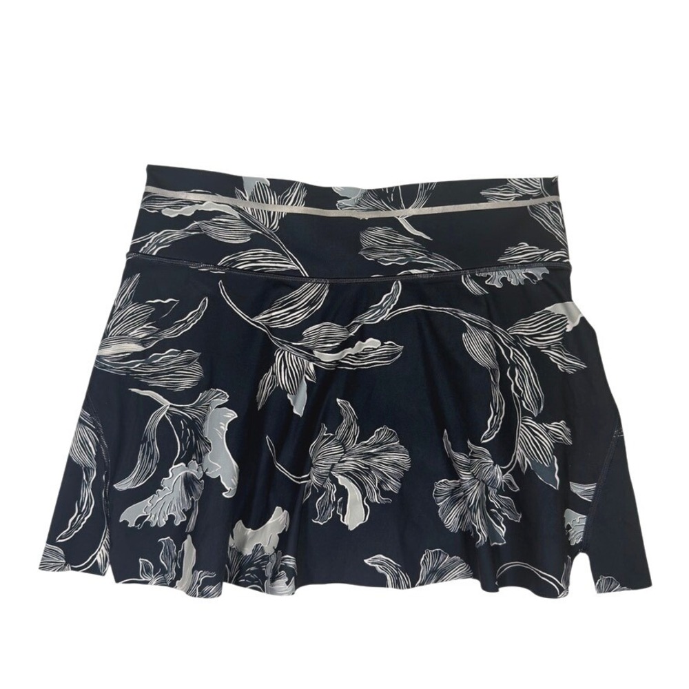 Athleta Skort Womens Small Navy Floral Athletic Tennis Running Skirt
